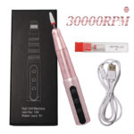 Máquina de uñas color rosa