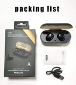 auriculares bluetooth deportivos color negro caja