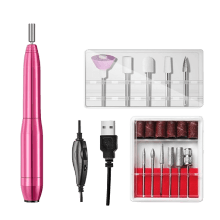 Pulidor de uñas eléctrico profesional con 11 fresas y control