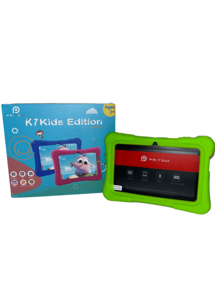 Tablet infantil 7 pulgadas Android 10 con control parental, colores verde, azul y rosado