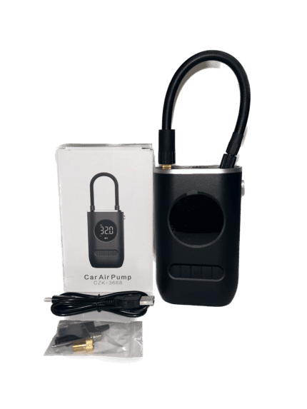 bomba de aire eléctrica portátil con pantalla LED