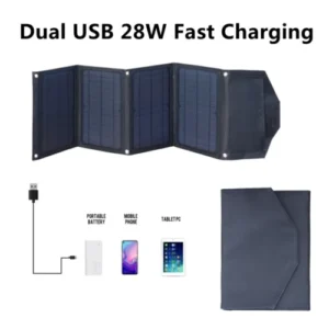 panel solar plegable 20W portátil todo