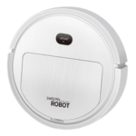 robot aspirador con carga USB blanco