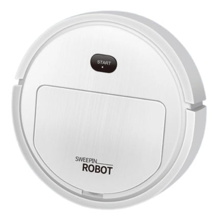 robot aspirador con carga USB blanco