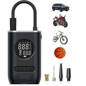 bomba de aire eléctrica portátil con pantalla LED