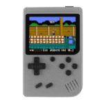 consola portátil retro de videojuegos gris
