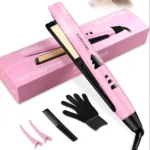 plancha de pelo alisadora profesional rosa