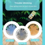 ventilador de techo con luz 2 en 1 colores