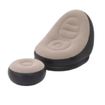 sillón inflable con reposapiés