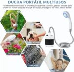 ducha portátil eléctrica recargable lugares