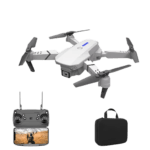 dron con cámara de gran angular gris