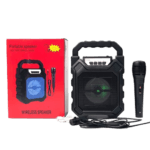 altavoz portátil con micrófono caja