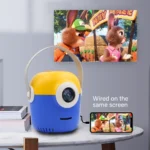 Proyector LED Portátil Minion conexcion