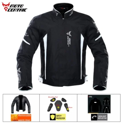 chaqueta de moto impermeable con doble forro caracteristicas