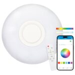 lámpara de techo con Bluetooth y control colores
