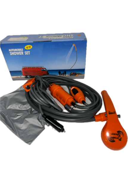 ducha portátil 12V para camping y coche