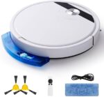 Robot aspirador automático inteligente blanco