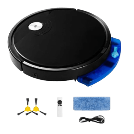 Robot aspirador automático inteligente negro