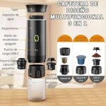 Cafetera portátil eléctrica inalámbrica capsulas