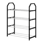 Zapatero de 4 Niveles negro