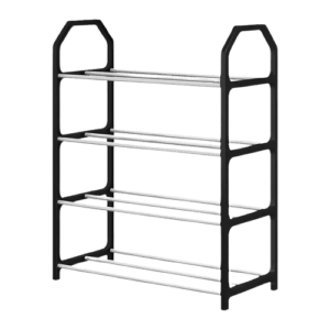 Zapatero de 4 Niveles negro