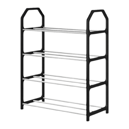 Zapatero de 4 Niveles negro