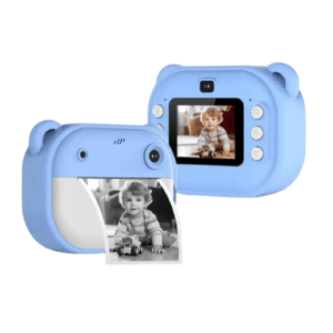 cámara de fotos infantil azul