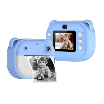 cámara de fotos infantil azul