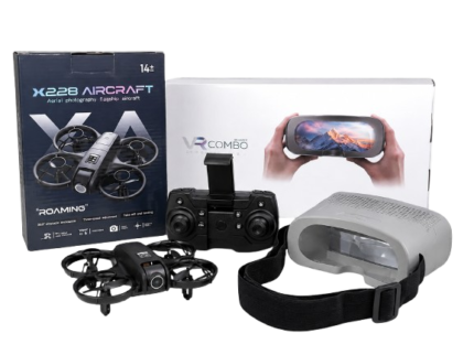 dron 4K con cámara dual y gafas VR CAJA