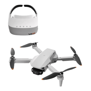 dron con cámara y gafas VR